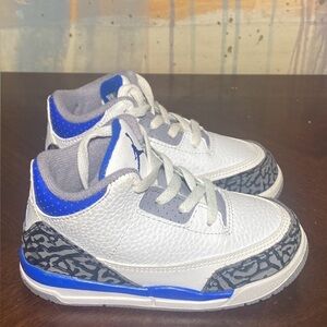 Nike Air Jordan 3 Racer Blue ‘21 Toddler size 8c 832033-145